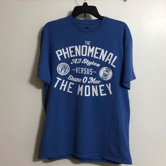 WWE licensed WrestleMania 33 T-shirt- “AJ Styles vs Shane O Mac” - Large - Picture 2 of 10